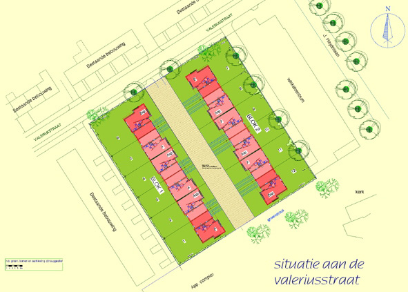 Situatie Klein Driene Valeriusstraat